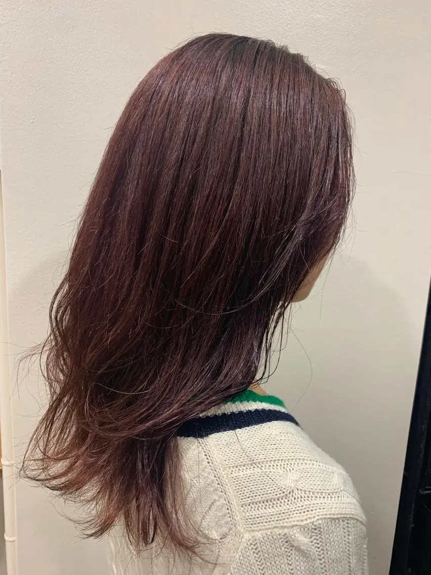 セミロング ヘアカラー トリートメント ヘッドスパ ヘアセット 大宮/山口 竣也のヘアスタイル