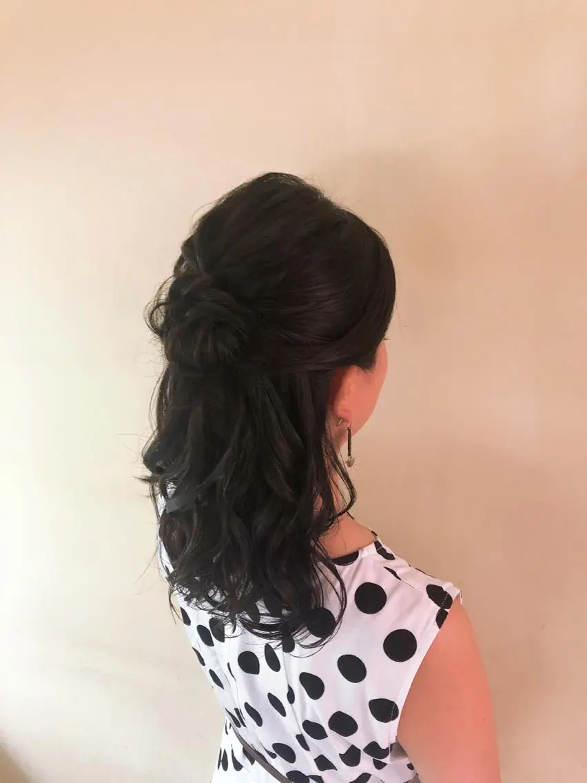 ヘアアレンジ ハーフアップ 森 裕輔のヘアスタイル