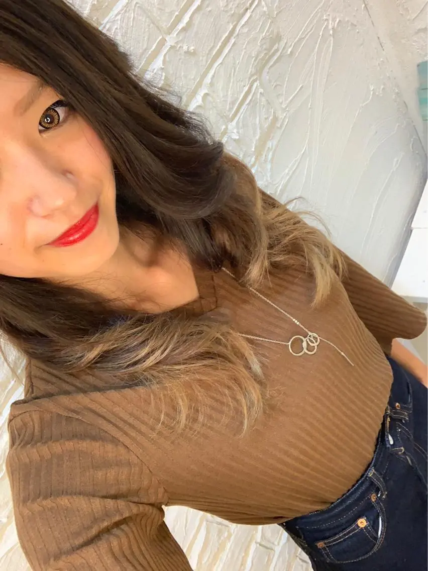 セミロング カラー パーマ 中目黒✂︎店長✂︎ TOMOHIROのヘアスタイル