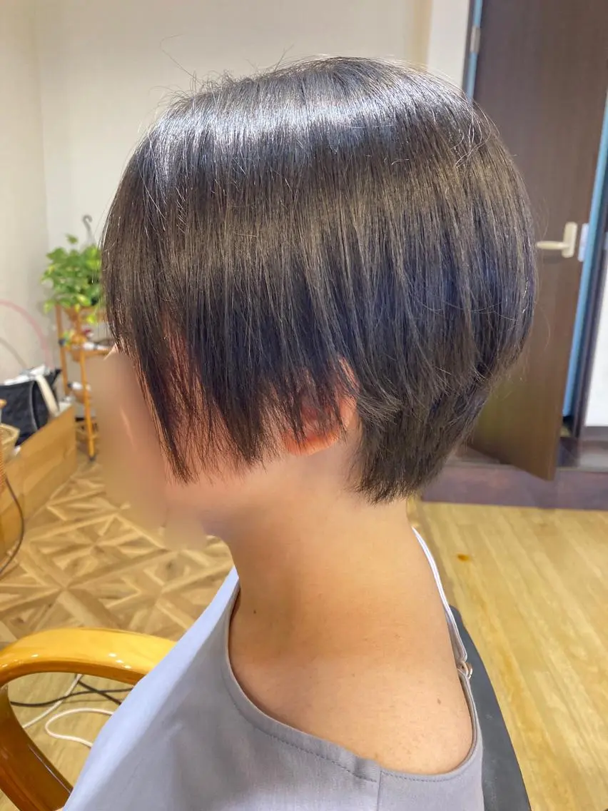 ショート カット 縮毛矯正 ルミ エールのヘアスタイル