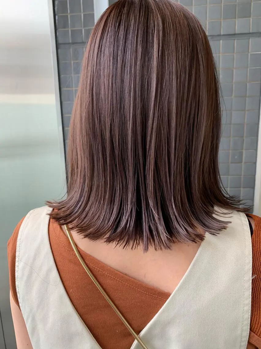 ミディアム カラー ラベンダーカラー ピンクカラー ピンクラベンダー 髪質改善サロン ARCHE野瀬冬馬のヘアスタイル