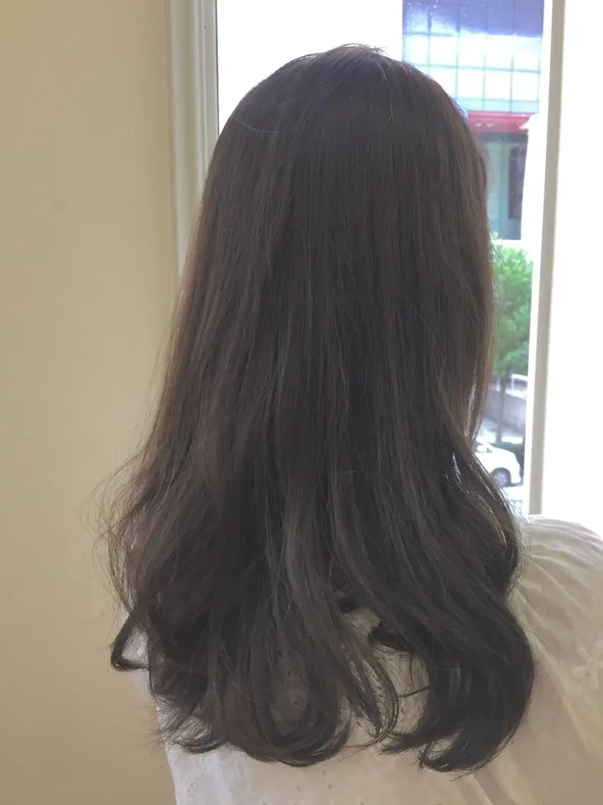 ロング カラー クボキ サヤのヘアスタイル