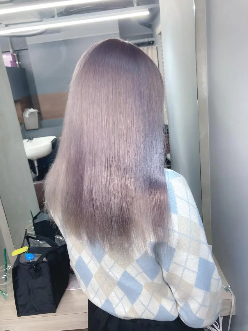 ロング カラー ヘアアレンジ イルミナカラー 髪質改善 トリートメント 酸性ストレート ✨美髪矯正×髪質改善 🍎カイト🍎渋谷のヘアスタイル