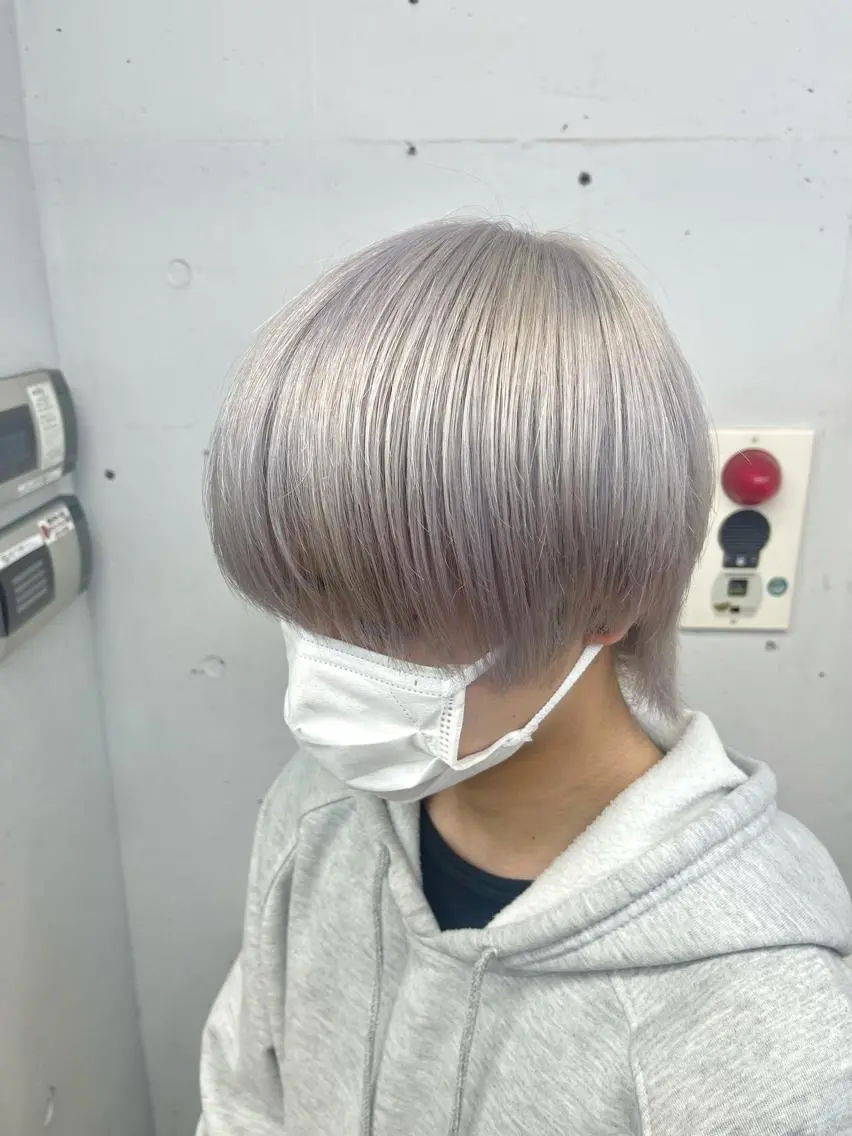 ショート カラー メンズ ハッシュカット/ハイ トーン/HIROKIのヘアスタイル