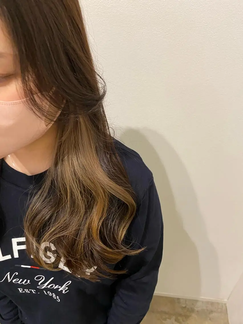 ロング カラー 藤野 凪沙のヘアスタイル