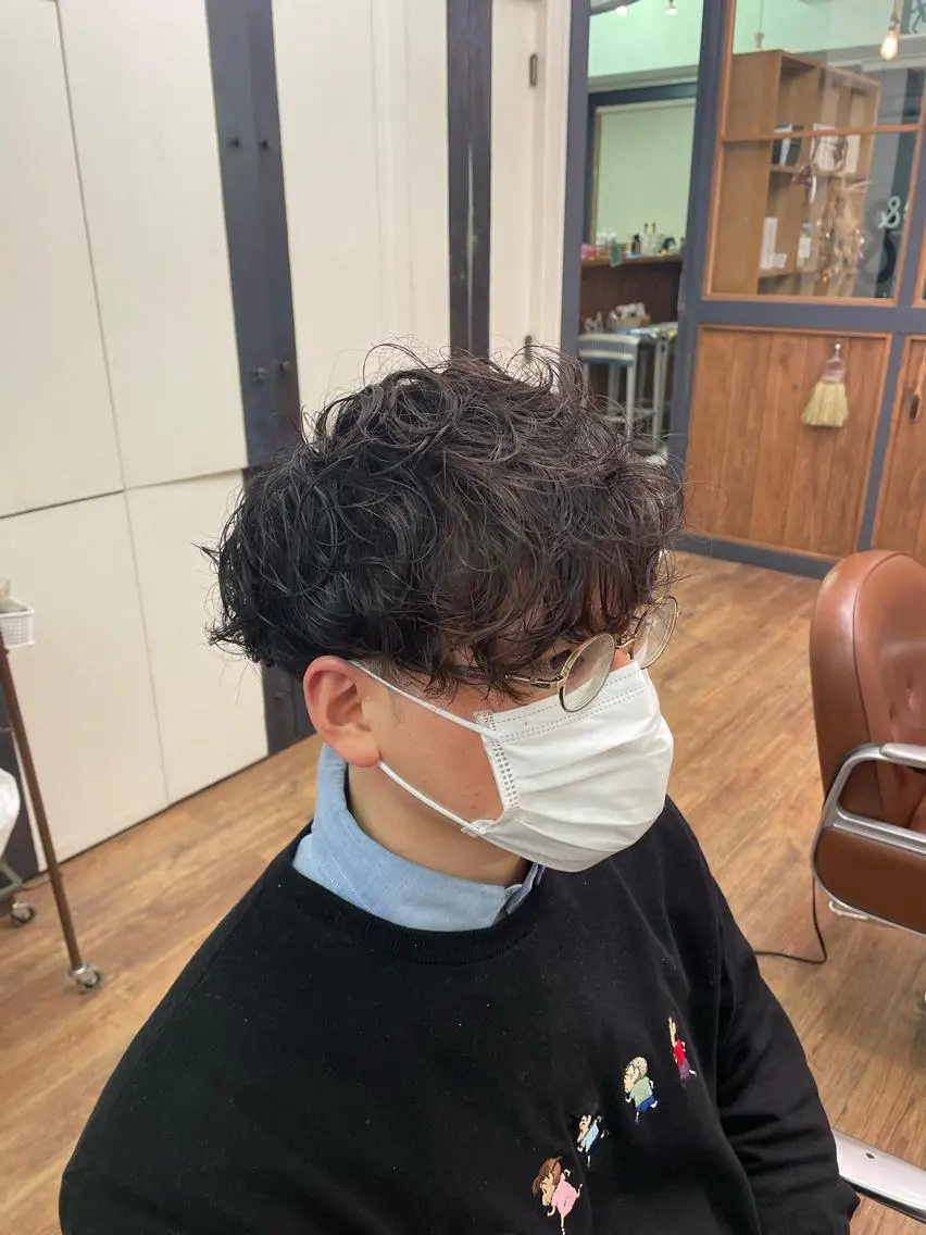 パーマ メンズ メンズパーマ 川上拓真 ✂︎学芸大学のヘアスタイル