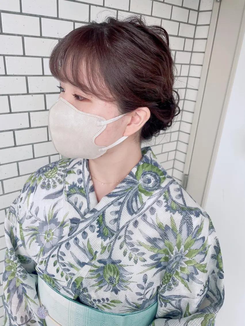 ミディアム ヘアアレンジ キッズ 浴衣 ヘアメイク10年から 美容師💄Anriのヘアスタイル