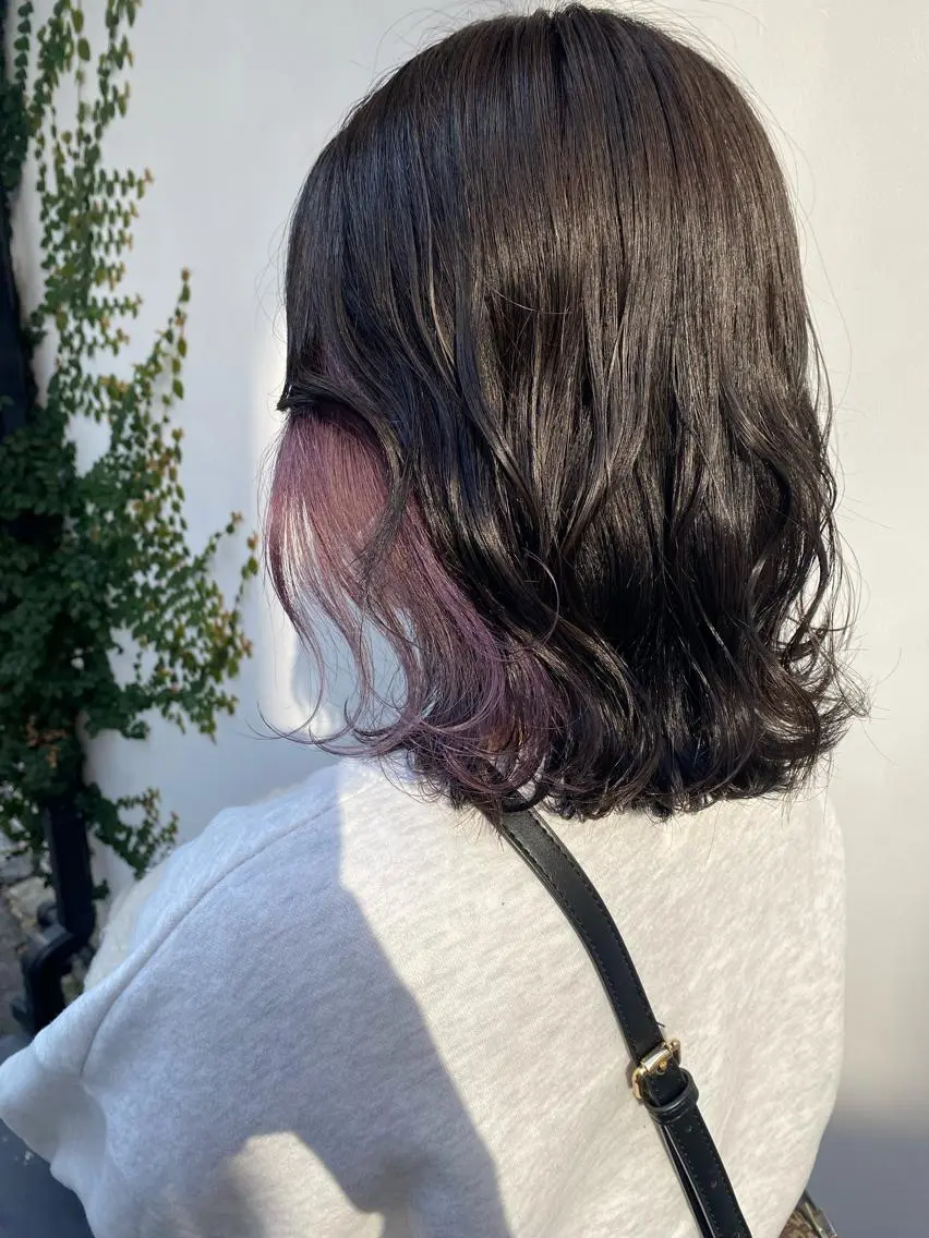 ショート カラー ラベンダーカラー tonari 梅田、中崎町のヘアスタイル