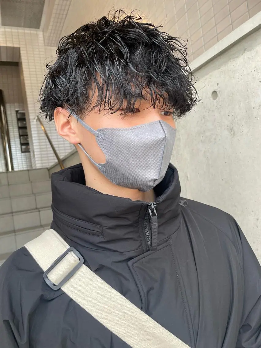 パーマ メンズ カット パーマ 大阪メンズ 美容師井上智博のヘアスタイル