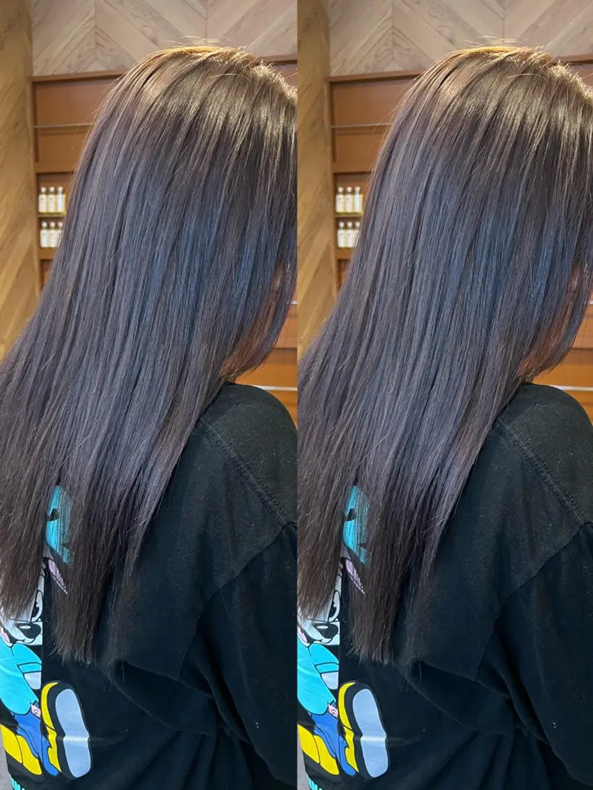 ロング カラー カット ヘアカラー トリートメント TELA HAIRのヘアスタイル