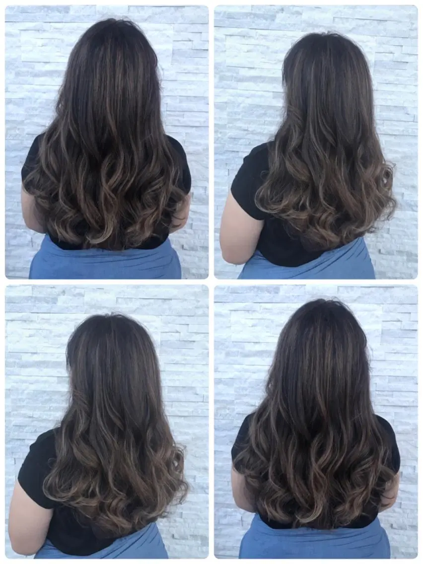 ロング カラー パーマ ヘアアレンジ メンズ メンズバレイヤージュ アッシュ バレイヤージュ ベージュカラー 透明感カラー 豊橋美容院 ソンリエのヘアスタイル
