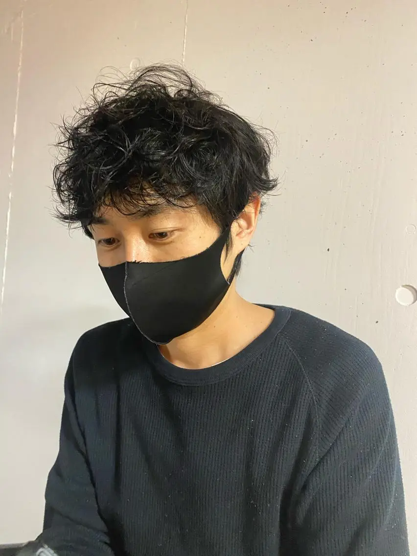 パーマ メンズ Yuki☺︎パーマ レイヤーカットのヘアスタイル