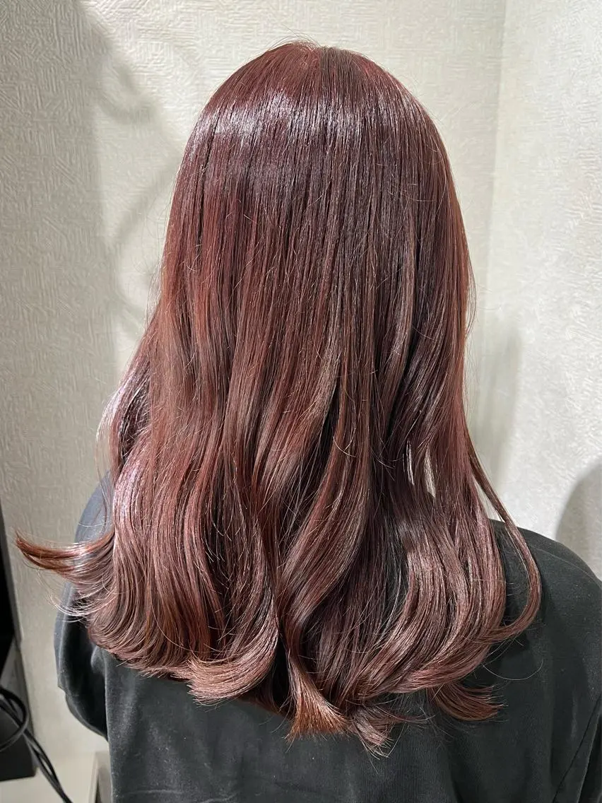 セミロング カラー ベージュカラー ブラウンカラー カシス ラベンダーカラー ラベンダーピンク カット ヘアカラー トリートメント 艶髪 ♡Tomiyaのヘアスタイル