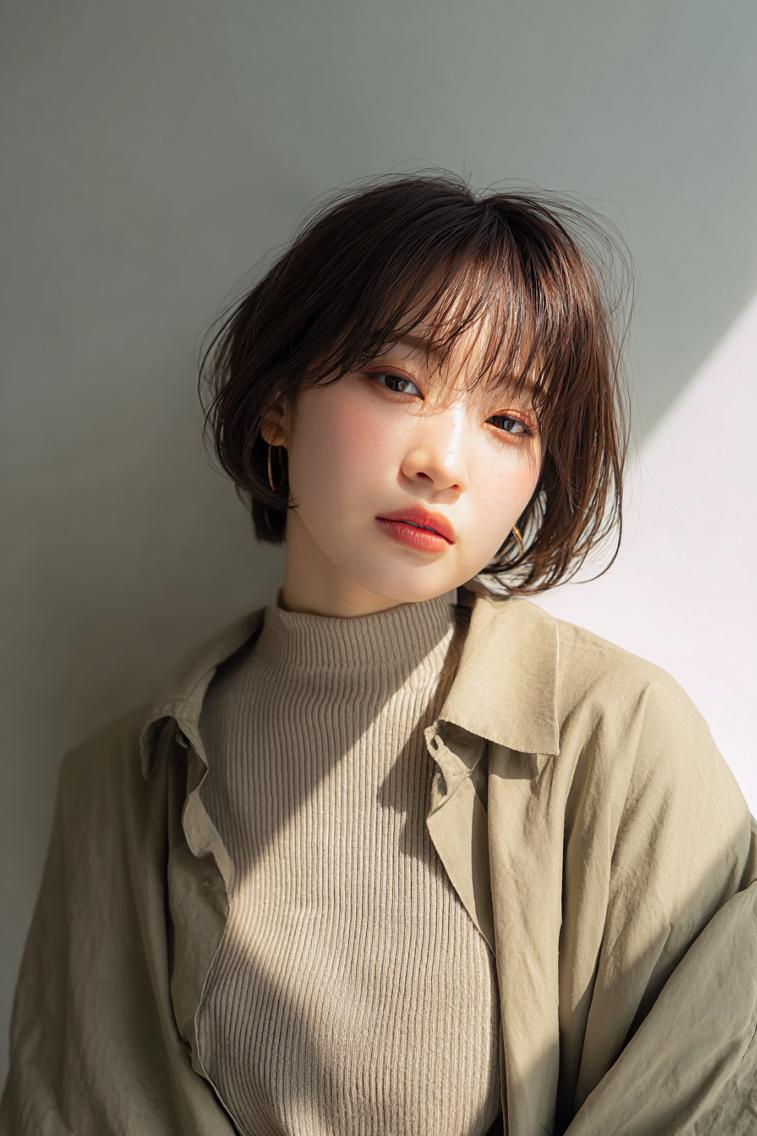 ショート カラー 🌿 中谷 陸 🌿 /レイヤーカットのヘアスタイル