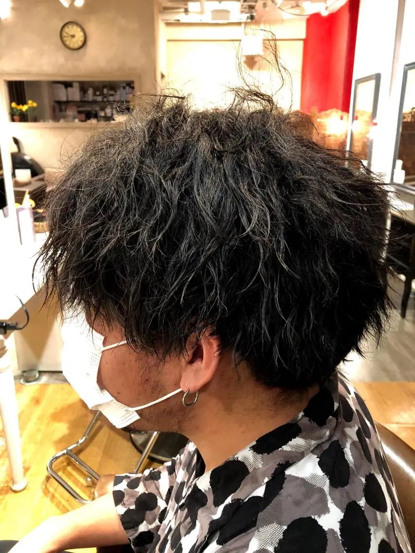パーマ メンズ メンズパーマ メンズツイストパーマ ツイストパーマ 美容師 ヤスイのヘアスタイル