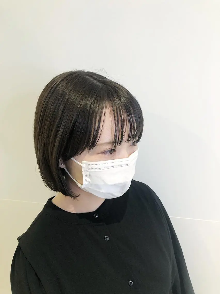ミディアム カラー カット ヘアカラー トリートメント 髪質改善/顔まわり 石原のヘアスタイル