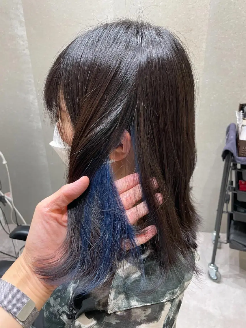 セミロング トリートメント ヘアカラー 髪質改善ヘアケア 艶髪特化/上田のヘアスタイル