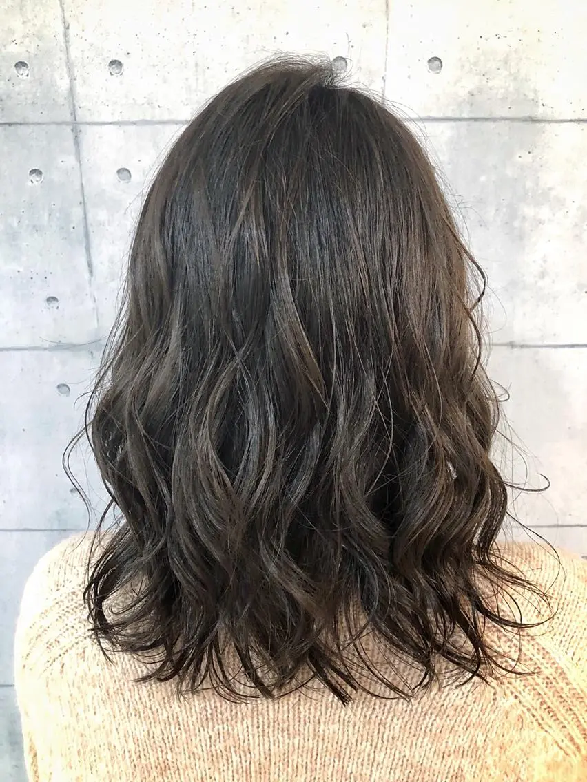 ミディアム カット ヘアカラー 💎髪質改善特化/ 町田莉彩💎のヘアスタイル