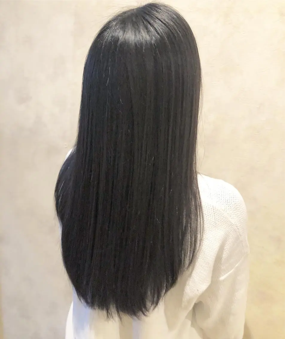 セミロング 縮毛矯正 KEN 🌟のヘアスタイル