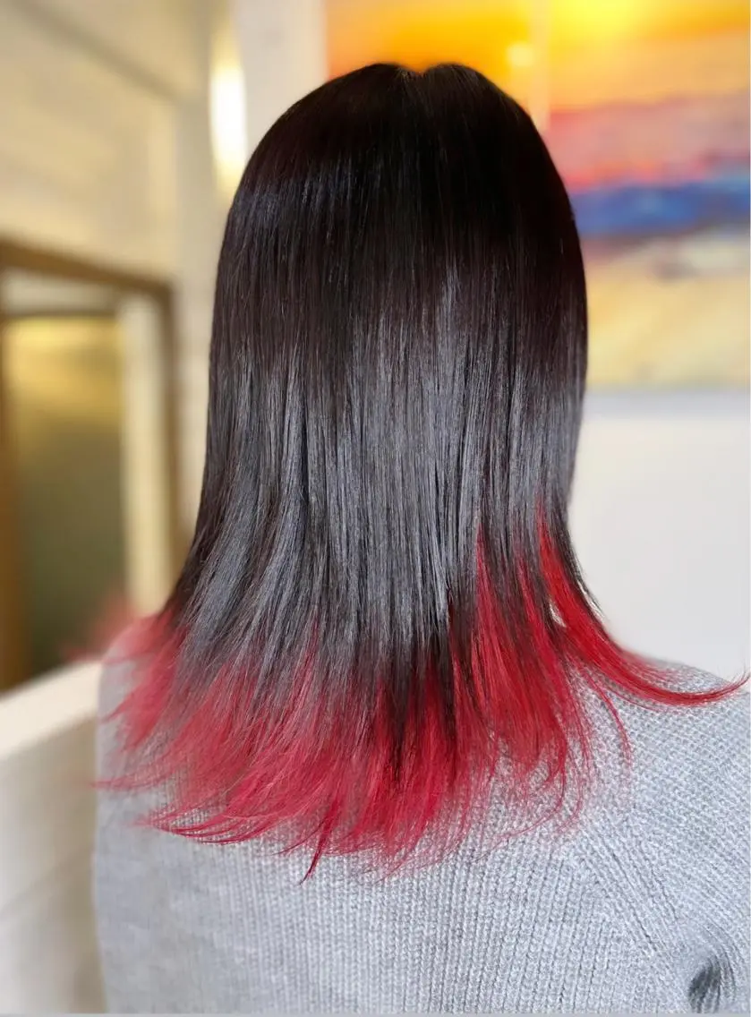 ミディアム カラー ヘアアレンジ ヘアカラー トリートメント 次世代シールエクステ 錦糸町 小泉 朋之のヘアスタイル