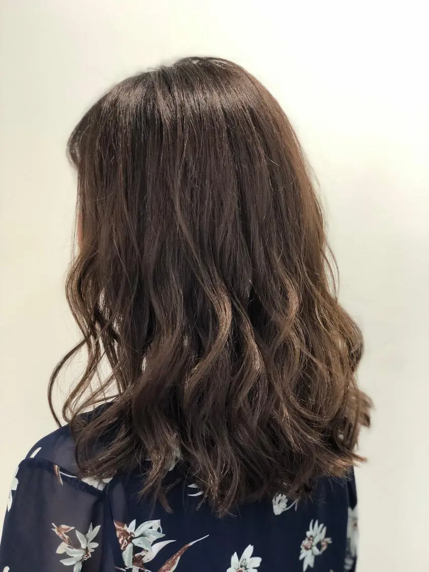 ミディアム カラー カット ヘアカラー トリートメント 渡邉 ケイジのヘアスタイル