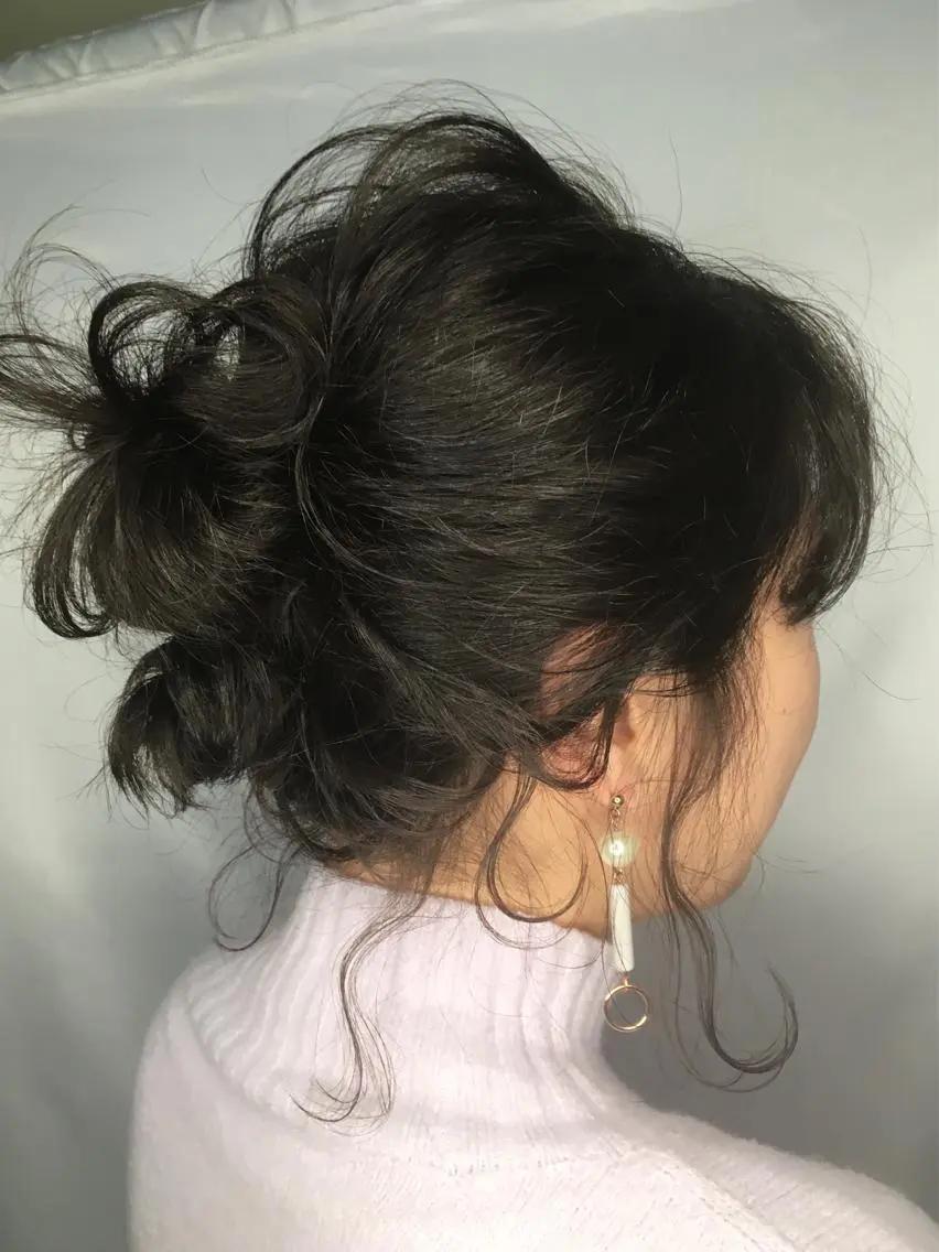 ミディアム カラー カット ヘアカラー トリートメント 菅村 勇亮のヘアスタイル