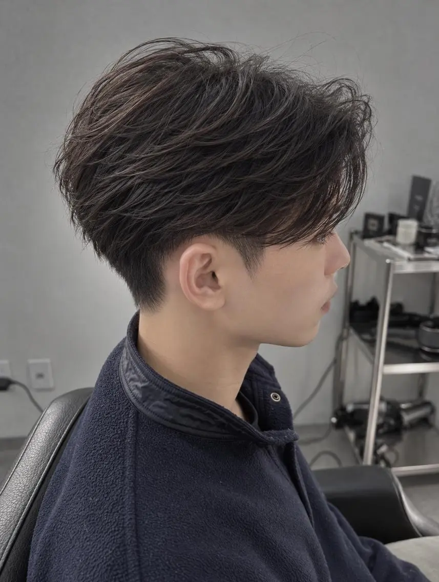 パーマ メンズ メンズカット眉WAX 専門スタイリスト岡田のヘアスタイル