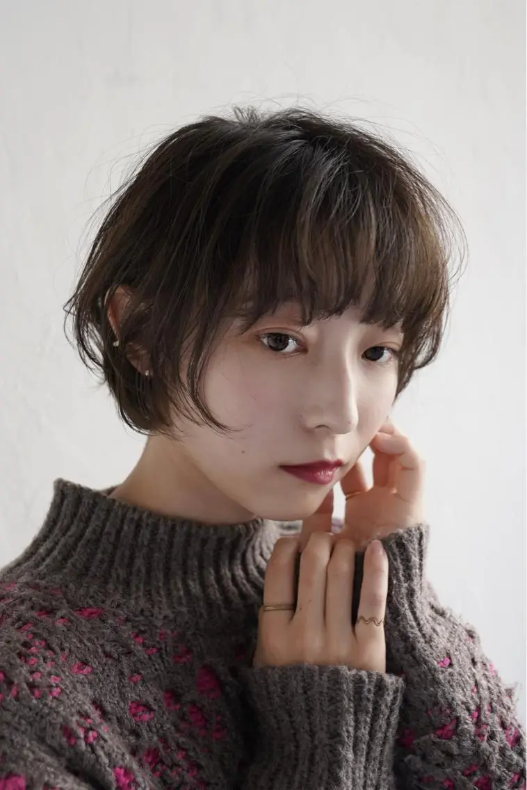 ショート カラー カット ヘアカラー トリートメント 🍃ショートヘア🍃 北林春樹のヘアスタイル