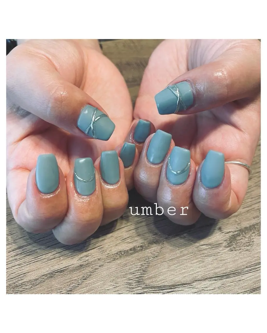 ネイル クリアネイル フラッシュネイル フットネイル フレンチネイル マグネットネイル ハンドネイル umber 三茶1分のネイルデザイン