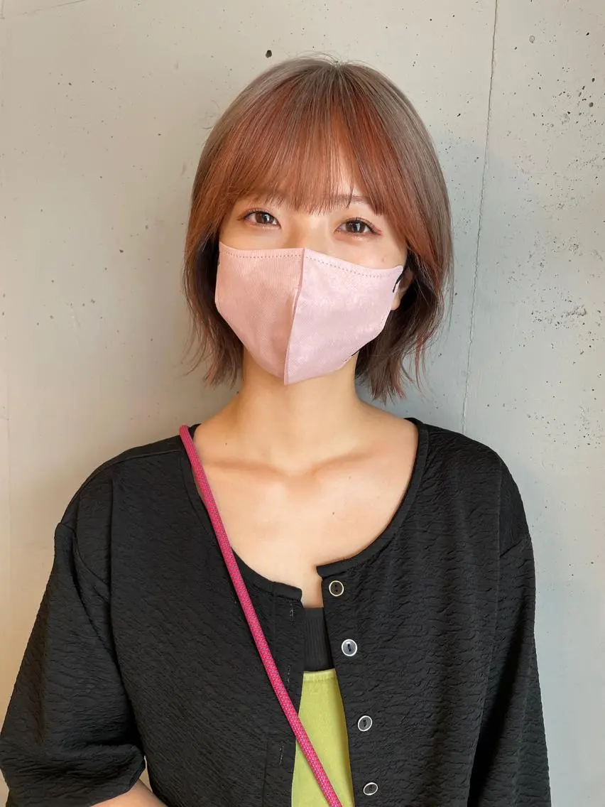 ミディアム カラー ブリーチ 東 みのりのヘアスタイル