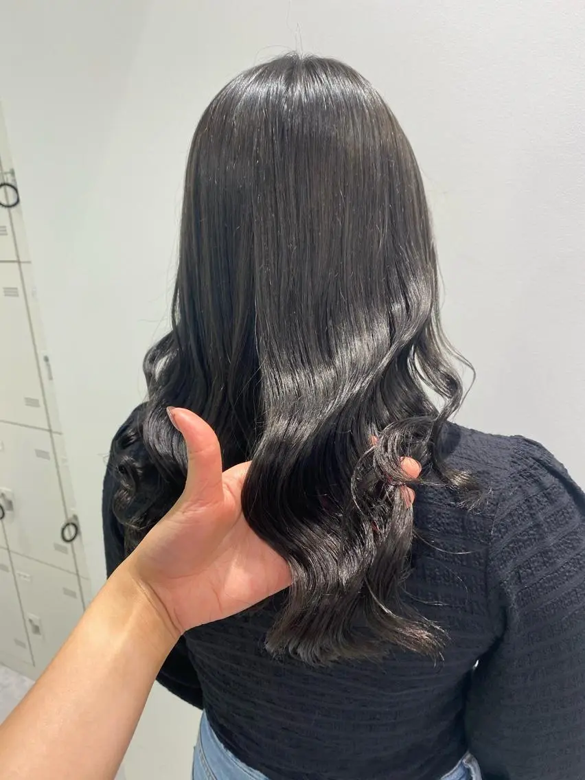 ミディアム カラー ヘアアレンジ ヘアカラー mai🍑暖色カラー /レイヤー💖のヘアスタイル