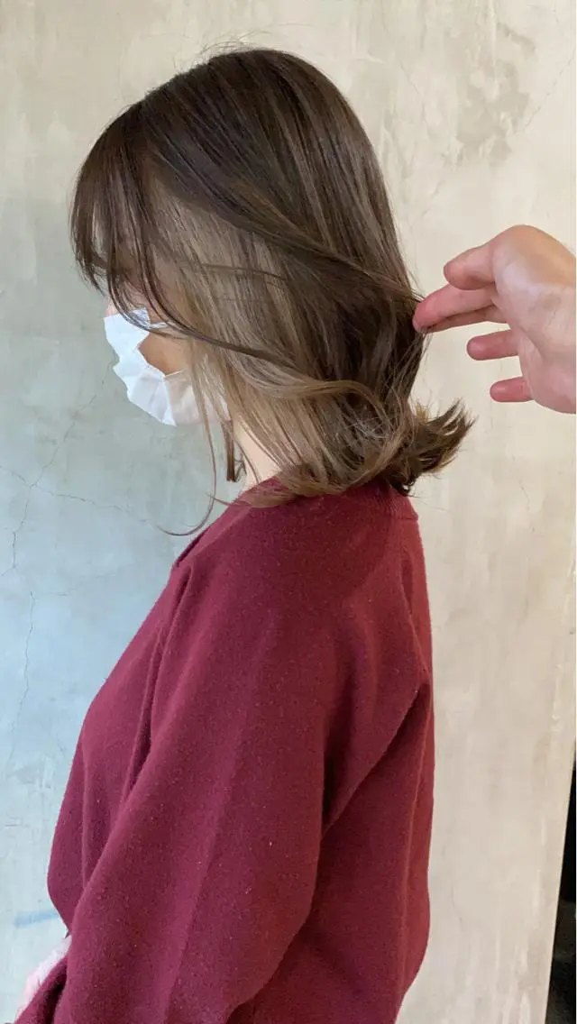ミディアム 【縮毛矯正髪質改善】 中山健太のヘアスタイル