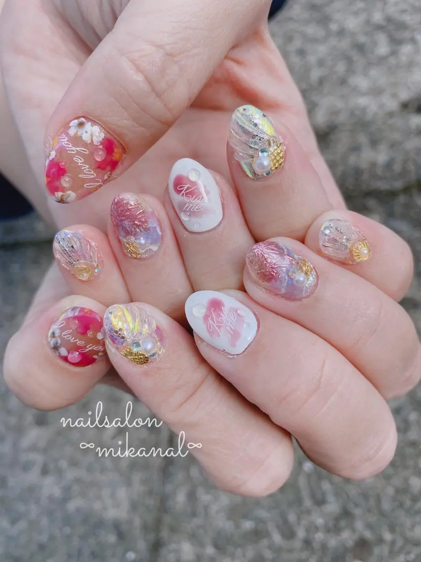 ネイル ハンドネイル nailsalon ∞ ﾐｶﾅﾙ ∞のネイルデザイン