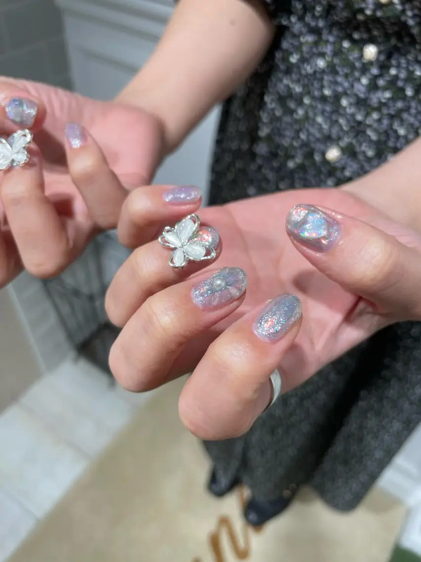 ネイル ジェルネイル 持ち込み パラジェル Mayu ・*のネイルデザイン