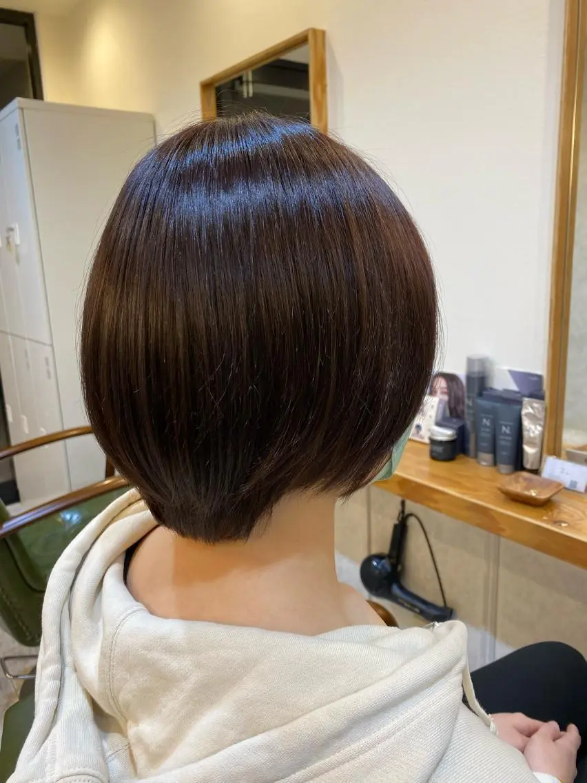 ショート カラー カット ヘアカラー トリートメント エイト ウメダのヘアスタイル