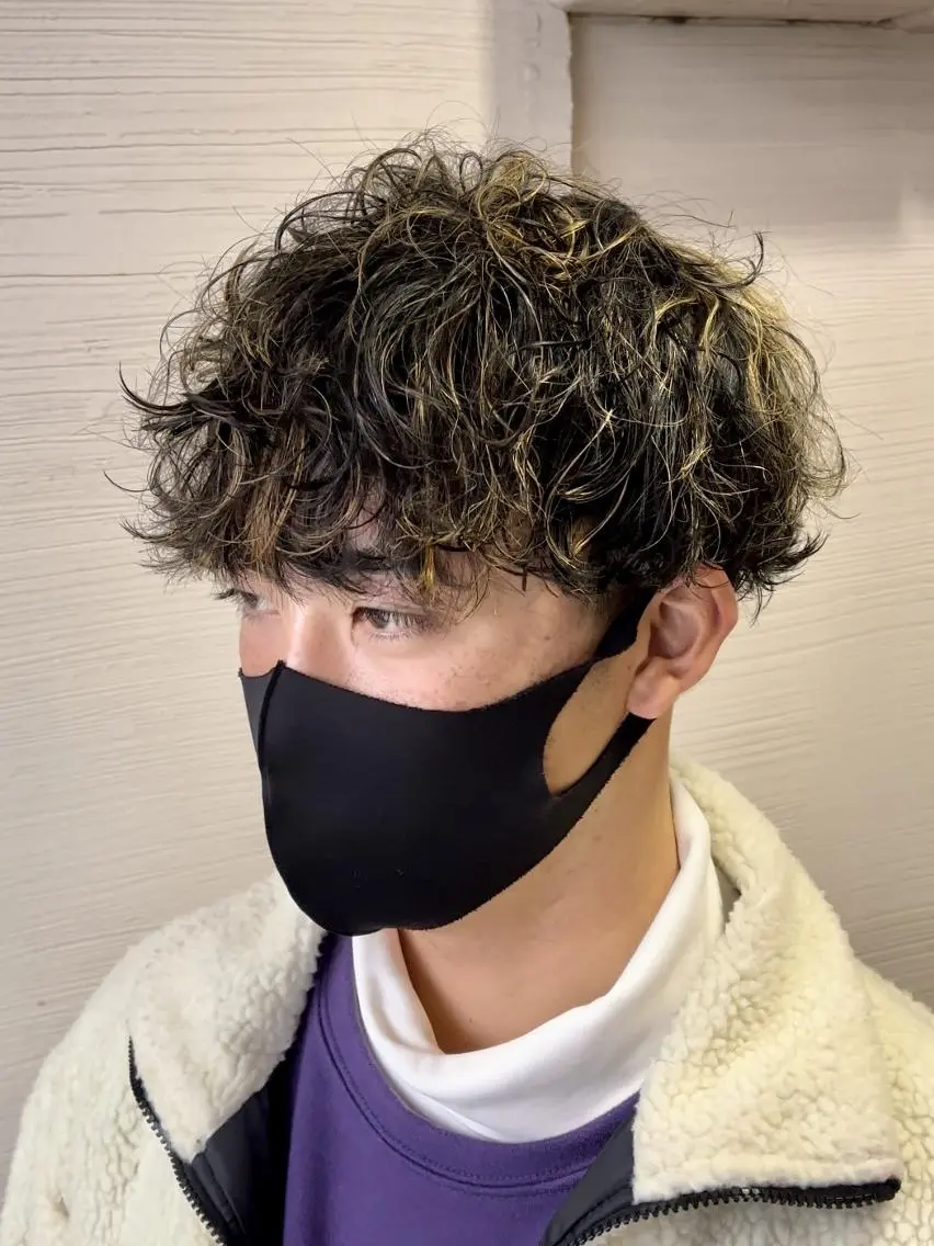 メンズ 🍐シャドウパーマ メンズ特化/守岡🍐のヘアスタイル