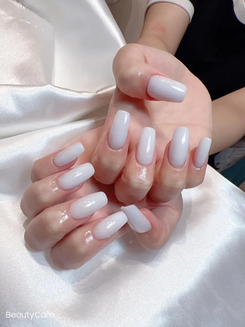 ネイル ワンカラーネイル スカルプネイル bijou nails 蓮のネイルデザイン