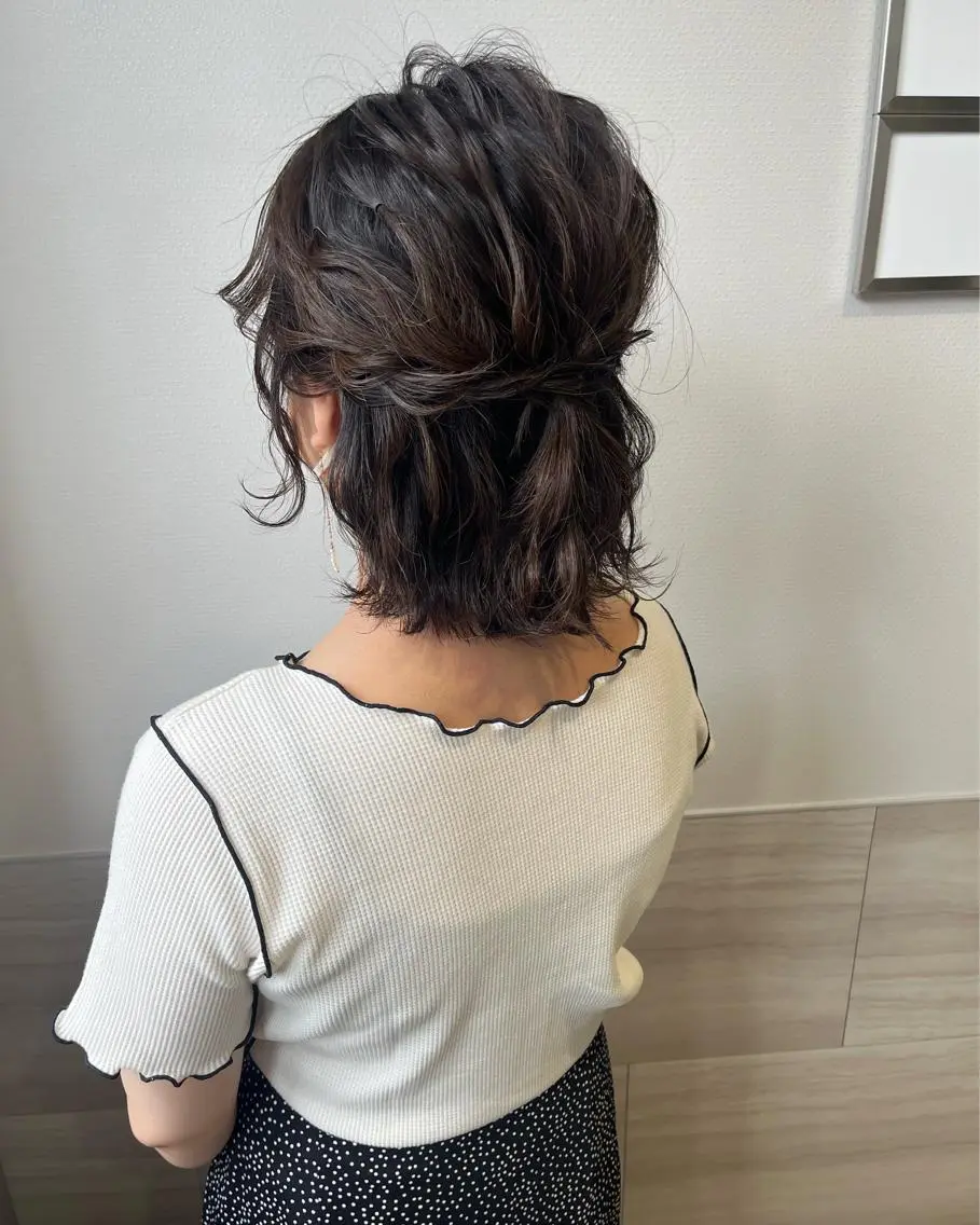 ヘアアレンジ ボブ tomida yukiの眉毛・アイブロウイメージ