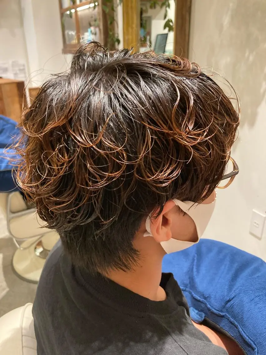 パーマ メンズ 大方 いくみのヘアスタイル
