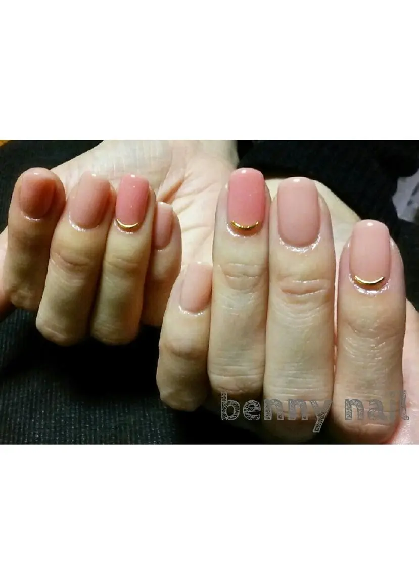 ネイル ワンカラーネイル 最終受付23時半 benny nailのネイルデザイン