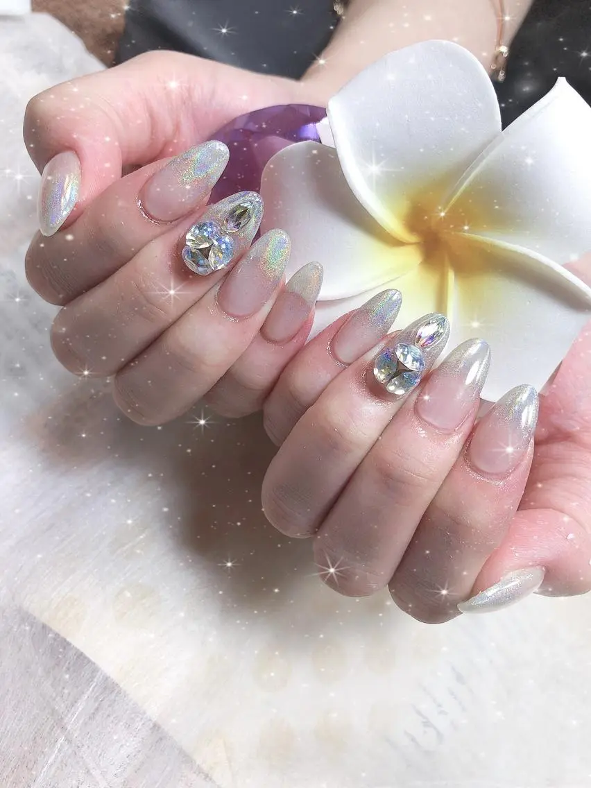 ミディアム ネイル ハンドネイル 《LB》ラブリエ Nail&eyeのマツエク・マツパデザイン