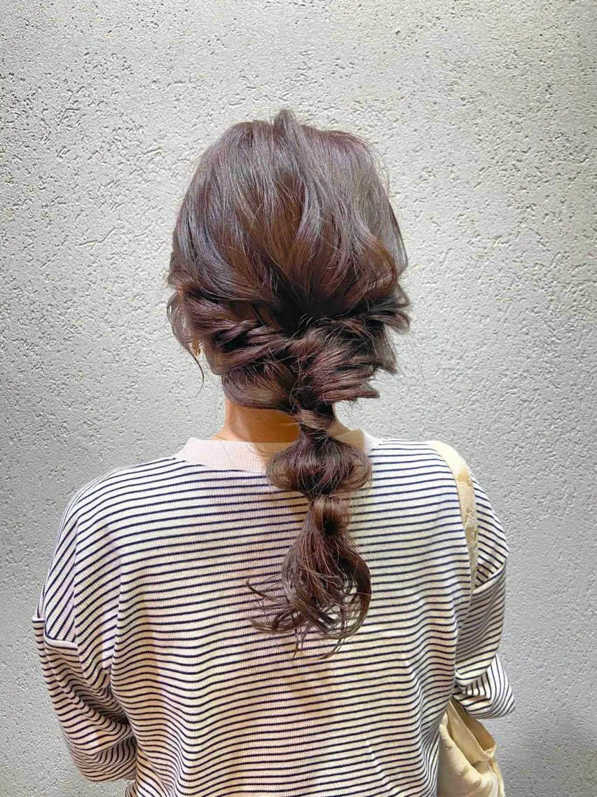 ロング カラー グレージュ THINK SHOP sakiのヘアスタイル