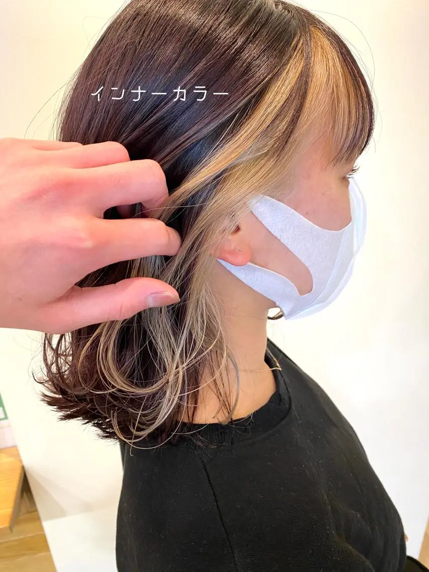 ミディアム カット ヘアカラー トリートメント CASANE 大橋康智のヘアスタイル