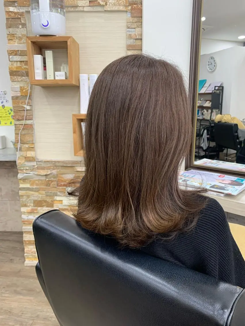 セミロング 中崎町／似合わせ cut🔸山路ナオコのヘアスタイル