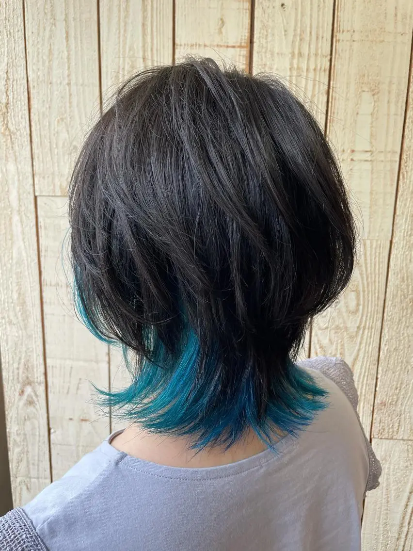 ミディアム カット ヘアカラー トリートメント 福田 ジュンキのヘアスタイル