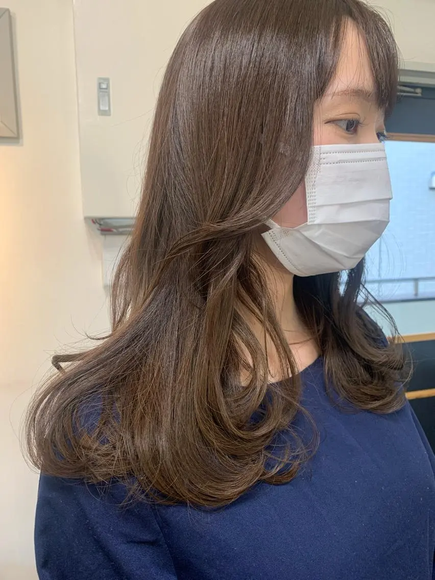 ロング カラー ベージュカラー 顔周りカット HARUKA ⭐️モデル募集中⭐️のヘアスタイル