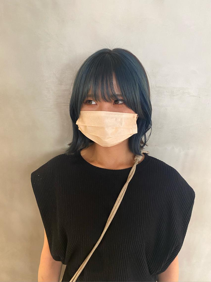 ミディアム カラー 朝倉 南のヘアスタイル