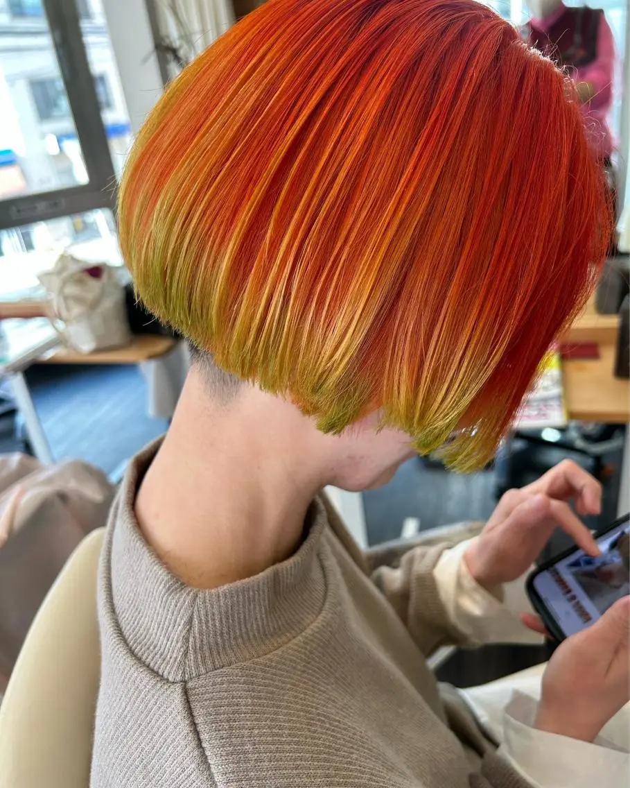 ミディアム ヘアカラー トリートメント ヘアセット 🌸スタイリスト 山浦美恵のヘアスタイル