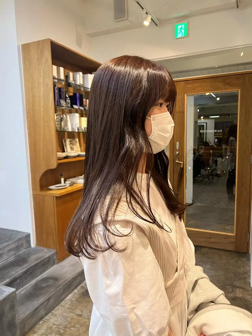 セミロング ヘアカラー 鈴木 三保のヘアスタイル