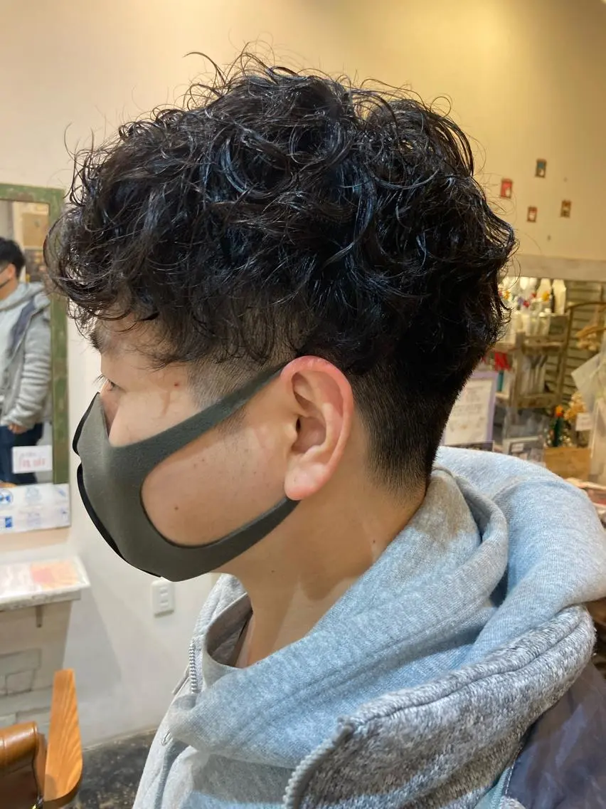 パーマ メンズ メンズパーマ カナザワ アリッサのヘアスタイル